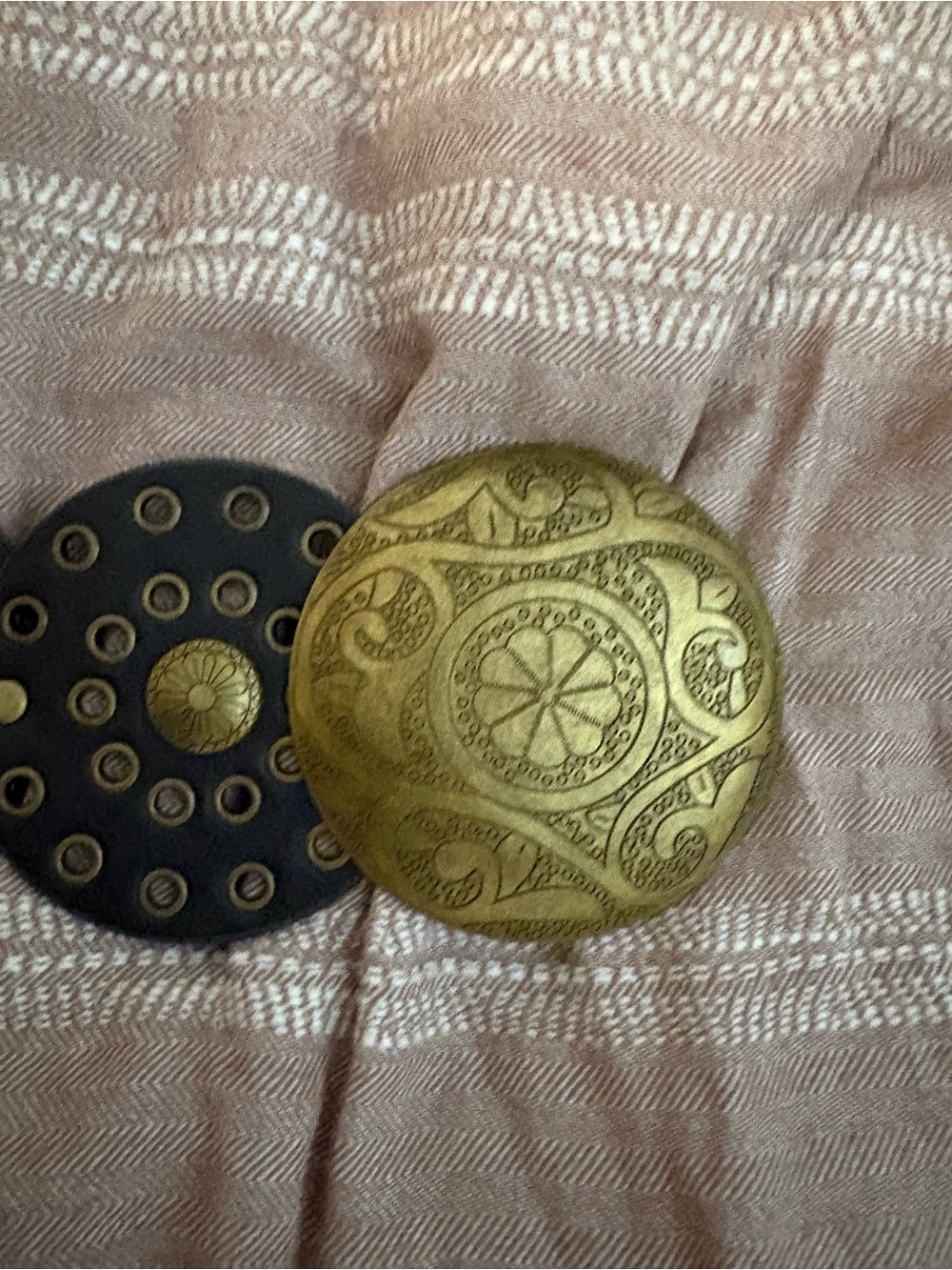 Decorative Brass Accent Knob - Gold Finish